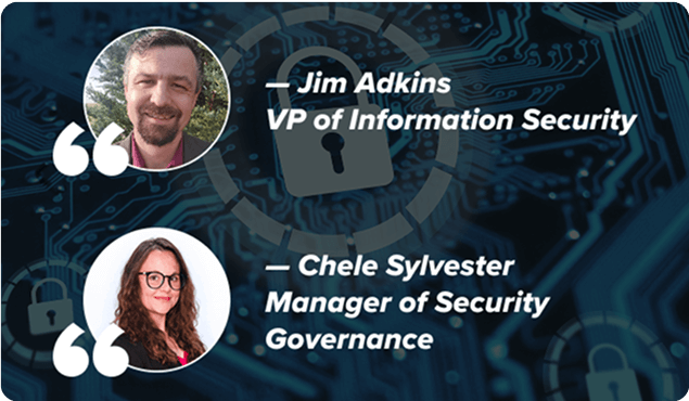 Photos of VP of Information Security and Manager of Security Governance