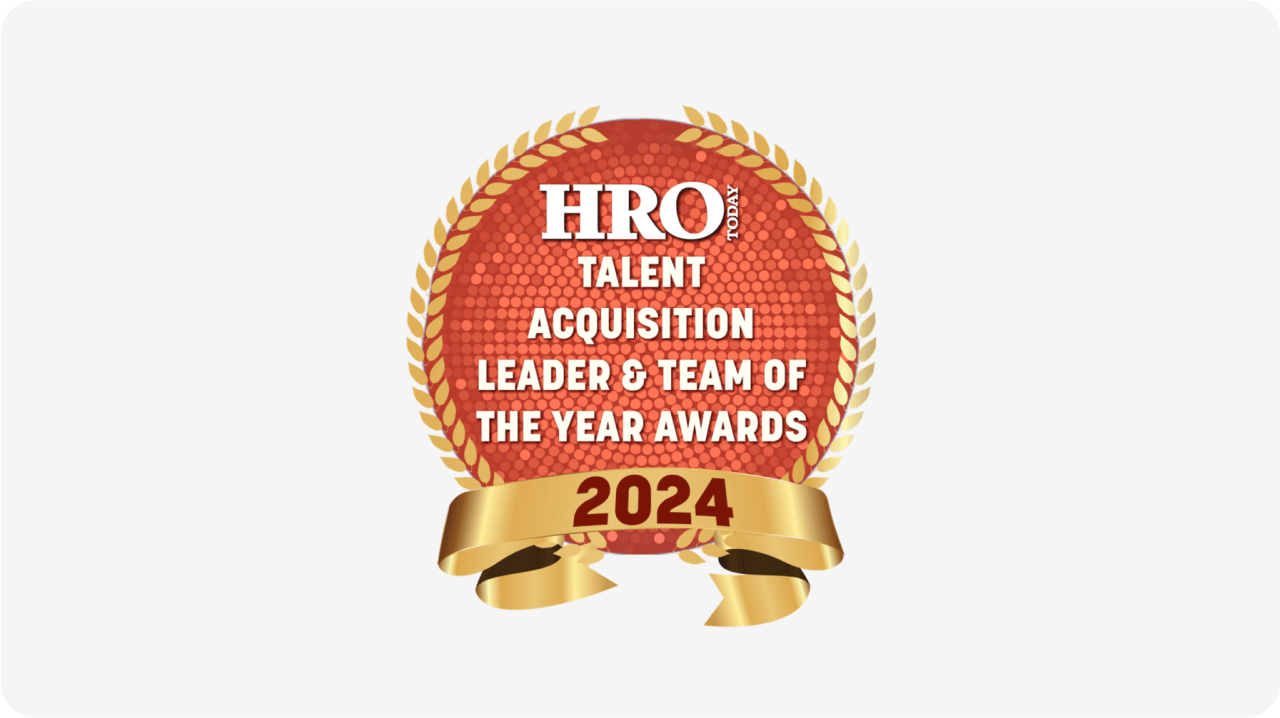 HRO Talent acquisition 2024 award badge