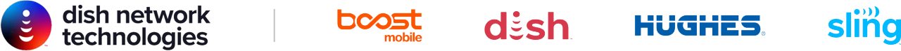EchoStar brand logos in a row